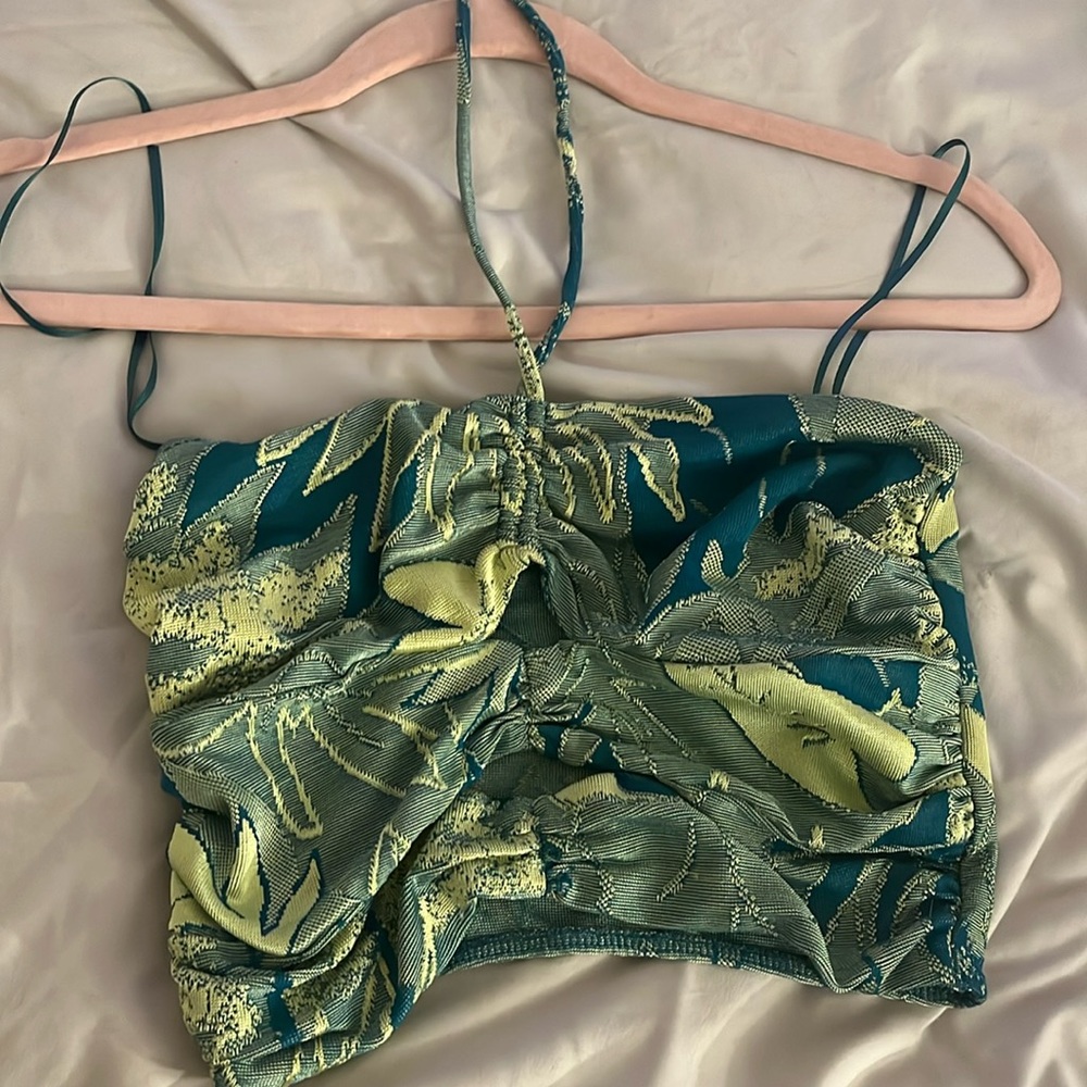 Green palm zara halter